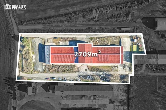 Pronájem komerčních prostor sklady 2417 m², Rostěnice-Zvonovice,Vyškov,Jihomoravský kraj